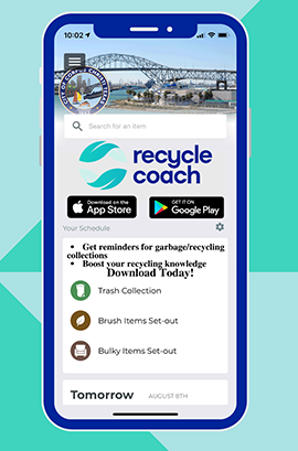 Get reminders for Garbage/Recycling Collection. Boost your recycling knowledge. Download today!