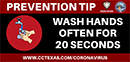 Preview of Prevention Tip:
                    Wash Hands Graphic